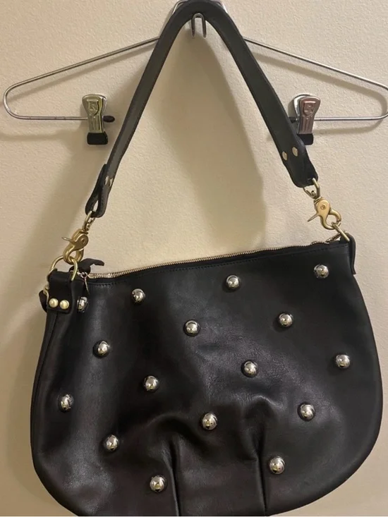 Clare V. Black Studded Shoulder Bag - Women - Picture 2 of 5